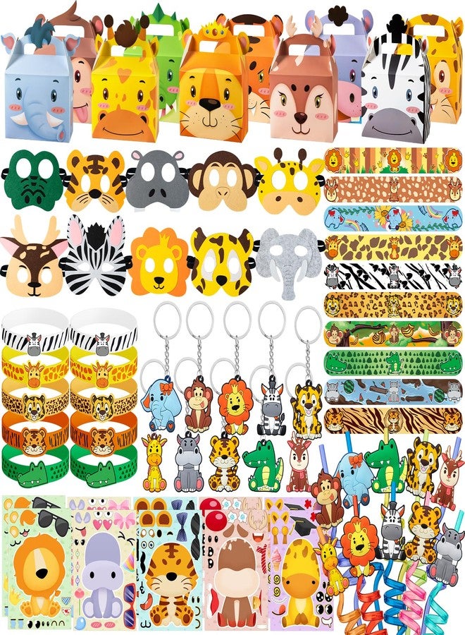 DMIGHT Jungle Safari Party Favors Set Wild Animals Set for Kids Birthday Gifts, Wild Theme Party favors for Kids Birthday Party Baby Shower Goodie Bag Fillers Jungle Safari Party Supplies (Animal) - Image 1